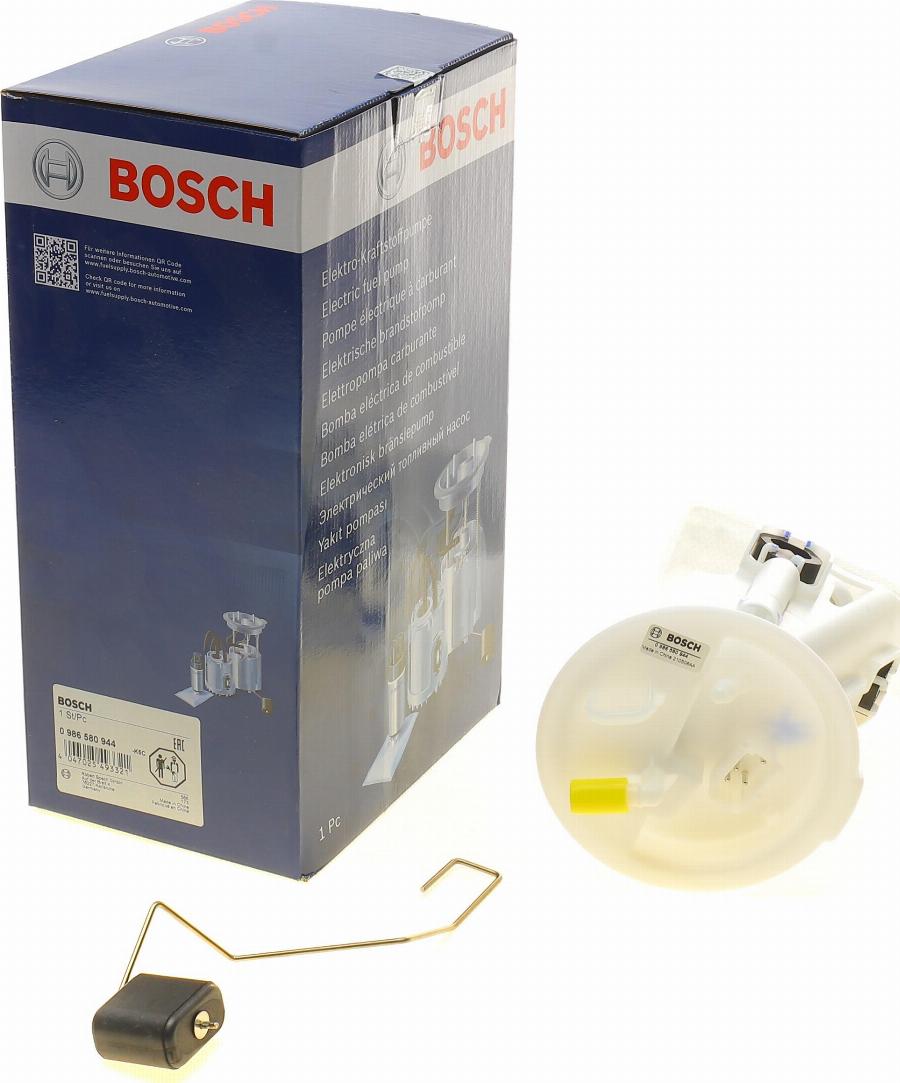 BOSCH 0 986 580 944 - Модуль топливного насоса www.autospares.lv