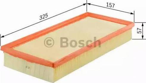 BOSCH 0 986 626 807 - Воздушный фильтр, двигатель www.autospares.lv