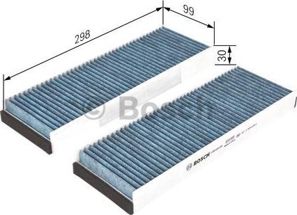 BOSCH 0 986 628 505 - Filter, interior air www.autospares.lv