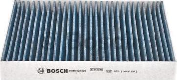 BOSCH 0 986 628 526 - Filtrs, Salona telpas gaiss www.autospares.lv