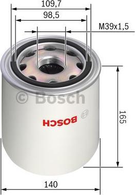 BOSCH 0 986 628 250 - Gaisa sausinātāja patrona, Gaisa kompresors www.autospares.lv