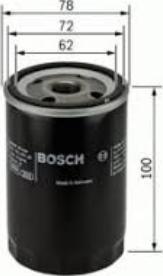 BOSCH 0 986 627 648 - Eļļas filtrs www.autospares.lv