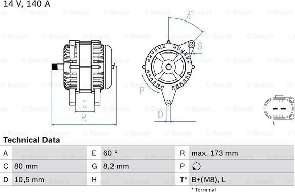 BOSCH 0 986 049 950 - Ģenerators autospares.lv