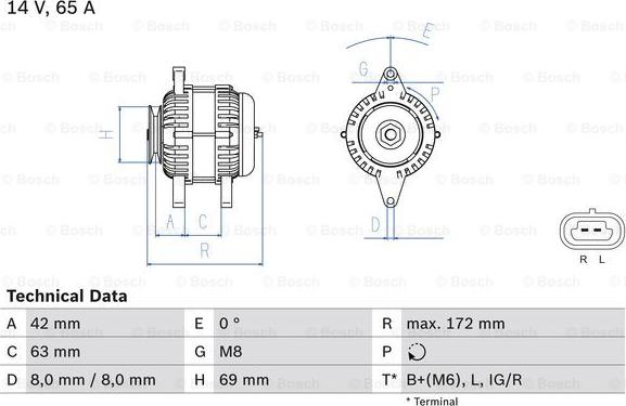 BOSCH 0 986 049 051 - Ģenerators autospares.lv