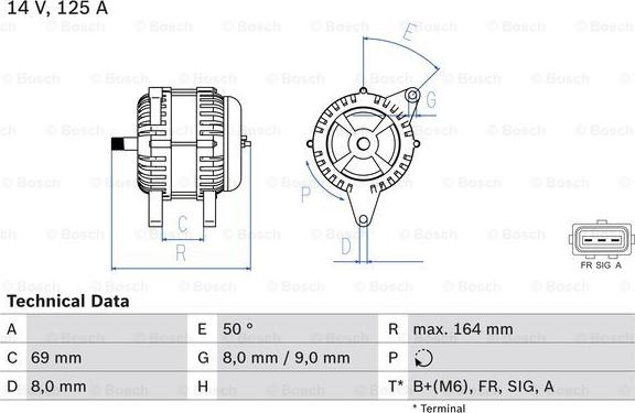 BOSCH 0 986 049 181 - Ģenerators autospares.lv