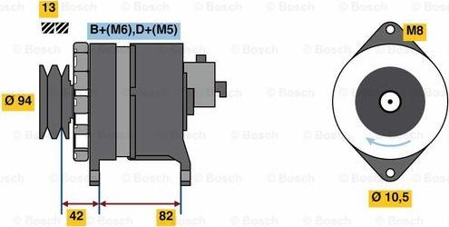 BOSCH 0 986 049 850 - Ģenerators autospares.lv