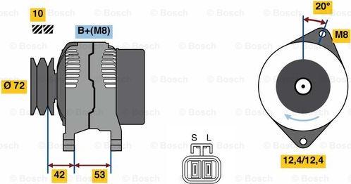 BOSCH 0 986 049 880 - Ģenerators autospares.lv