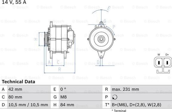 BOSCH 0 986 049 870 - Ģenerators autospares.lv