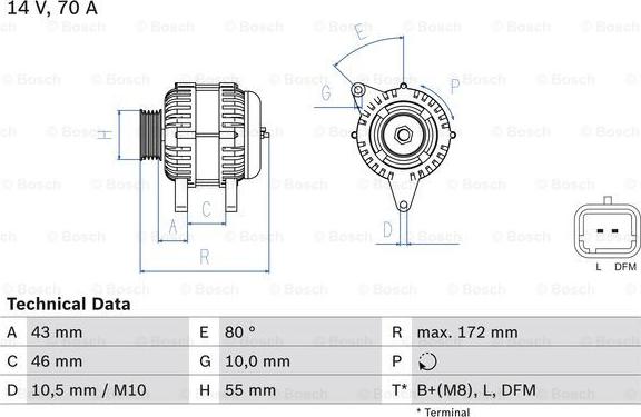 BOSCH 0 986 049 370 - Ģenerators autospares.lv