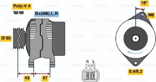 BOSCH 0 986 049 201 - Ģenerators autospares.lv