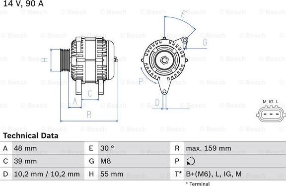 BOSCH 0 986 049 211 - Ģenerators autospares.lv