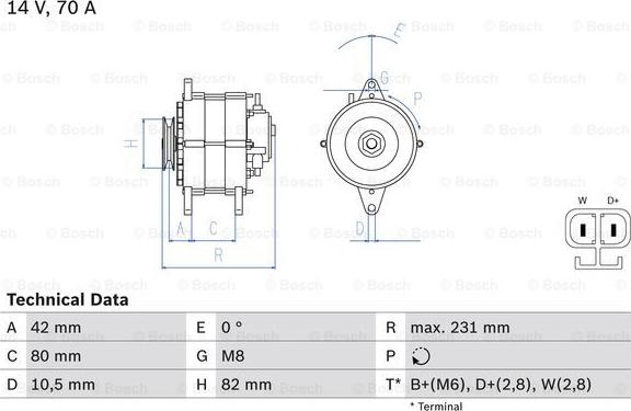 BOSCH 0 986 049 730 - Ģenerators www.autospares.lv