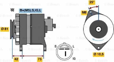 BOSCH 0 986 044 991 - Ģenerators autospares.lv