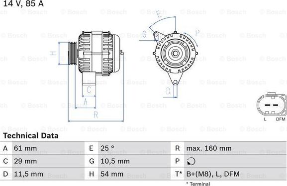 BOSCH 0 986 044 490 - Ģenerators www.autospares.lv