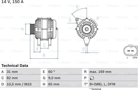 BOSCH 0 986 044 480 - Ģenerators www.autospares.lv