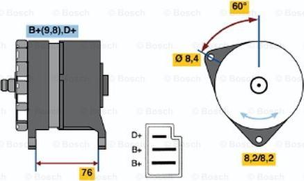 BOSCH 0 986 044 581 - Ģenerators autospares.lv