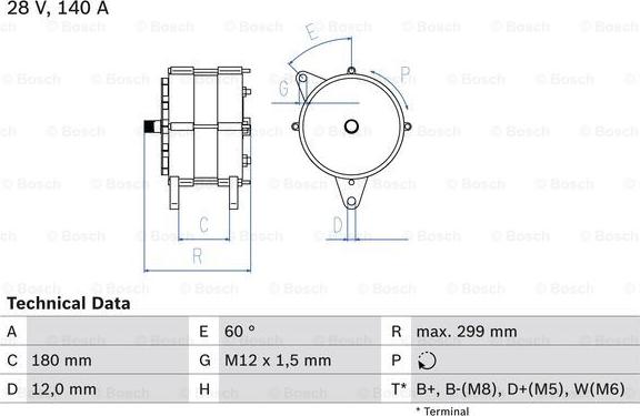 BOSCH 0 986 044 060 - Ģenerators www.autospares.lv