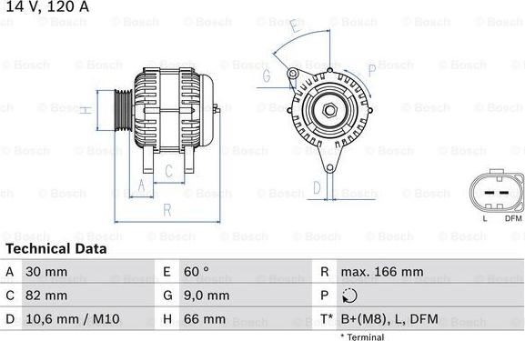 BOSCH 0 986 044 330 - Генератор www.autospares.lv