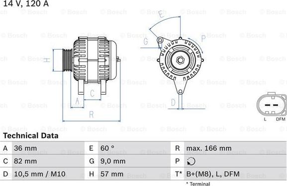 BOSCH 0 986 044 320 - Alternator www.autospares.lv