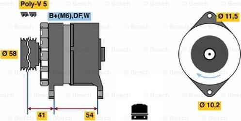 BOSCH 0 986 044 280 - Ģenerators autospares.lv