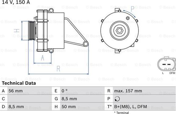 BOSCH 0 986 045 410 - Ģenerators autospares.lv