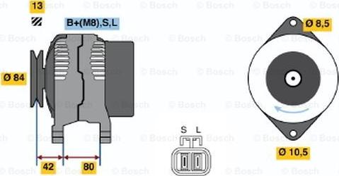 BOSCH 0 986 045 691 - Ģenerators autospares.lv