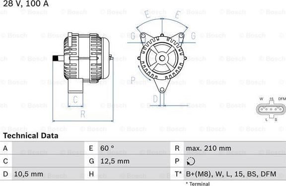 BOSCH 0 986 046 570 - Ģenerators www.autospares.lv