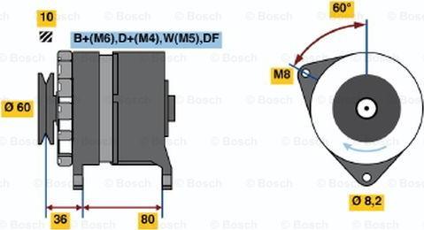 BOSCH 0 986 046 081 - Alternator www.autospares.lv