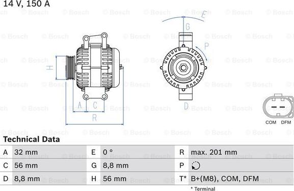 BOSCH 0 986 046 300 - Ģenerators www.autospares.lv