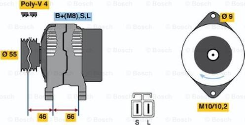 BOSCH 0 986 040 491 - Ģenerators www.autospares.lv