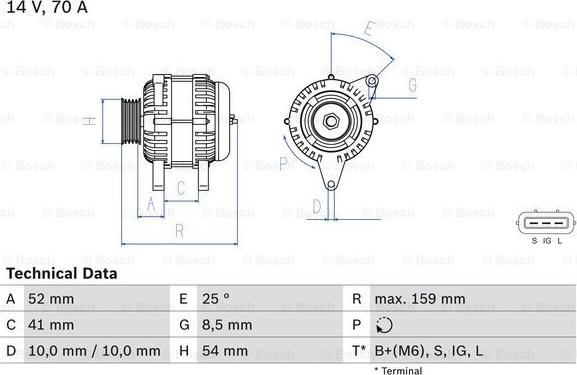 BOSCH 0 986 040 471 - Генератор www.autospares.lv