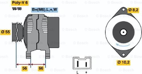 BOSCH 0 986 040 091 - Alternator www.autospares.lv