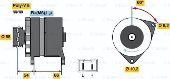 BOSCH 0 986 040 041 - Ģenerators www.autospares.lv