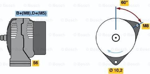 BOSCH 0 986 040 190 - Ģenerators autospares.lv