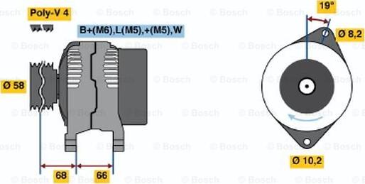 BOSCH 0 986 040 101 - Ģenerators autospares.lv