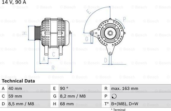 BOSCH 0 986 040 330 - Ģenerators autospares.lv