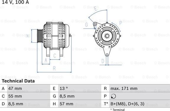 BOSCH 0 986 040 370 - Ģenerators autospares.lv