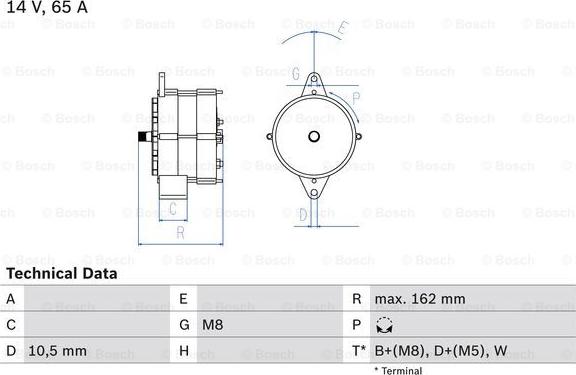 BOSCH 0 986 040 290 - Ģenerators www.autospares.lv