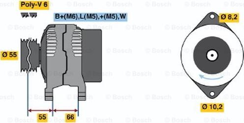 BOSCH 0 986 040 241 - Alternator www.autospares.lv