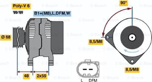 BOSCH 0 986 041 900 - Ģenerators autospares.lv