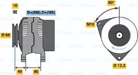 BOSCH 0 986 041 980 - Ģenerators www.autospares.lv