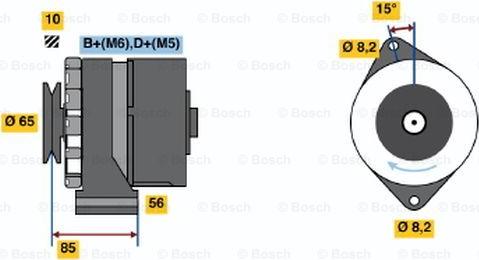 BOSCH 0 986 041 610 - Alternator www.autospares.lv