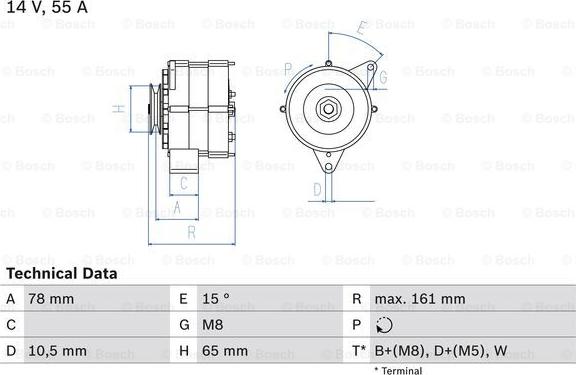 BOSCH 0 986 041 630 - Ģenerators autospares.lv