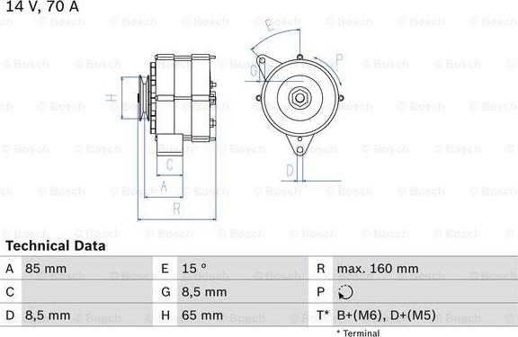 BOSCH 0 986 041 620 - Ģenerators www.autospares.lv