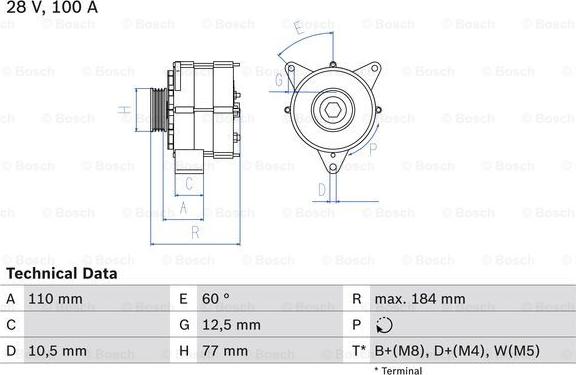 BOSCH 0 986 041 030 - Ģenerators www.autospares.lv