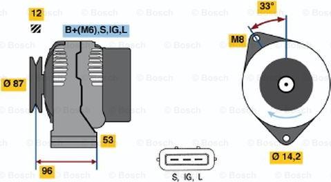 BOSCH 0 986 041 180 - Ģenerators www.autospares.lv