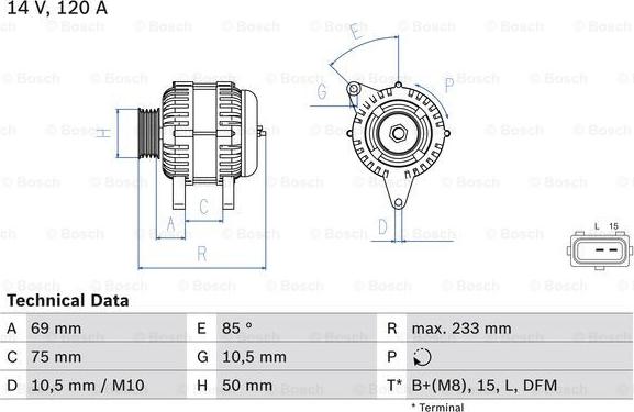 BOSCH 0 986 041 810 - Ģenerators autospares.lv