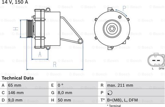 BOSCH 0 986 041 760 - Ģenerators www.autospares.lv