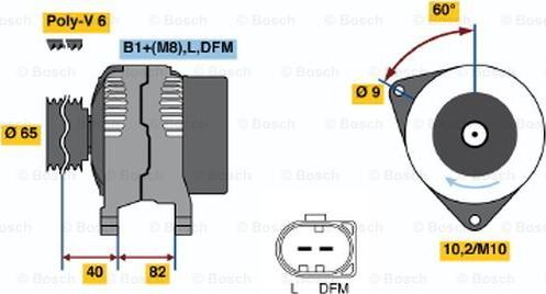 BOSCH 0 986 048 120 - Alternator www.autospares.lv