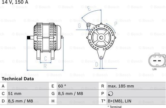 BOSCH 0 986 048 380 - Ģenerators www.autospares.lv